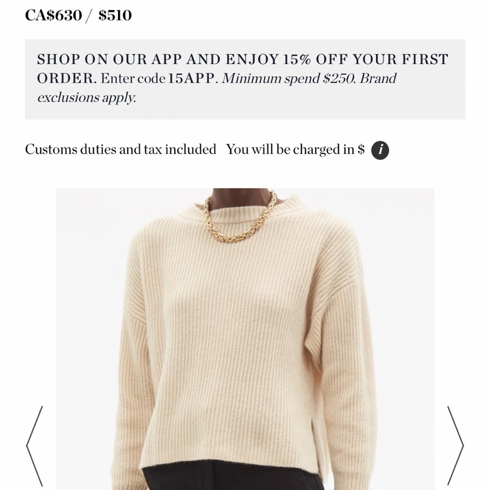 Max Mara LOTUS Cream Cashmere Sweater